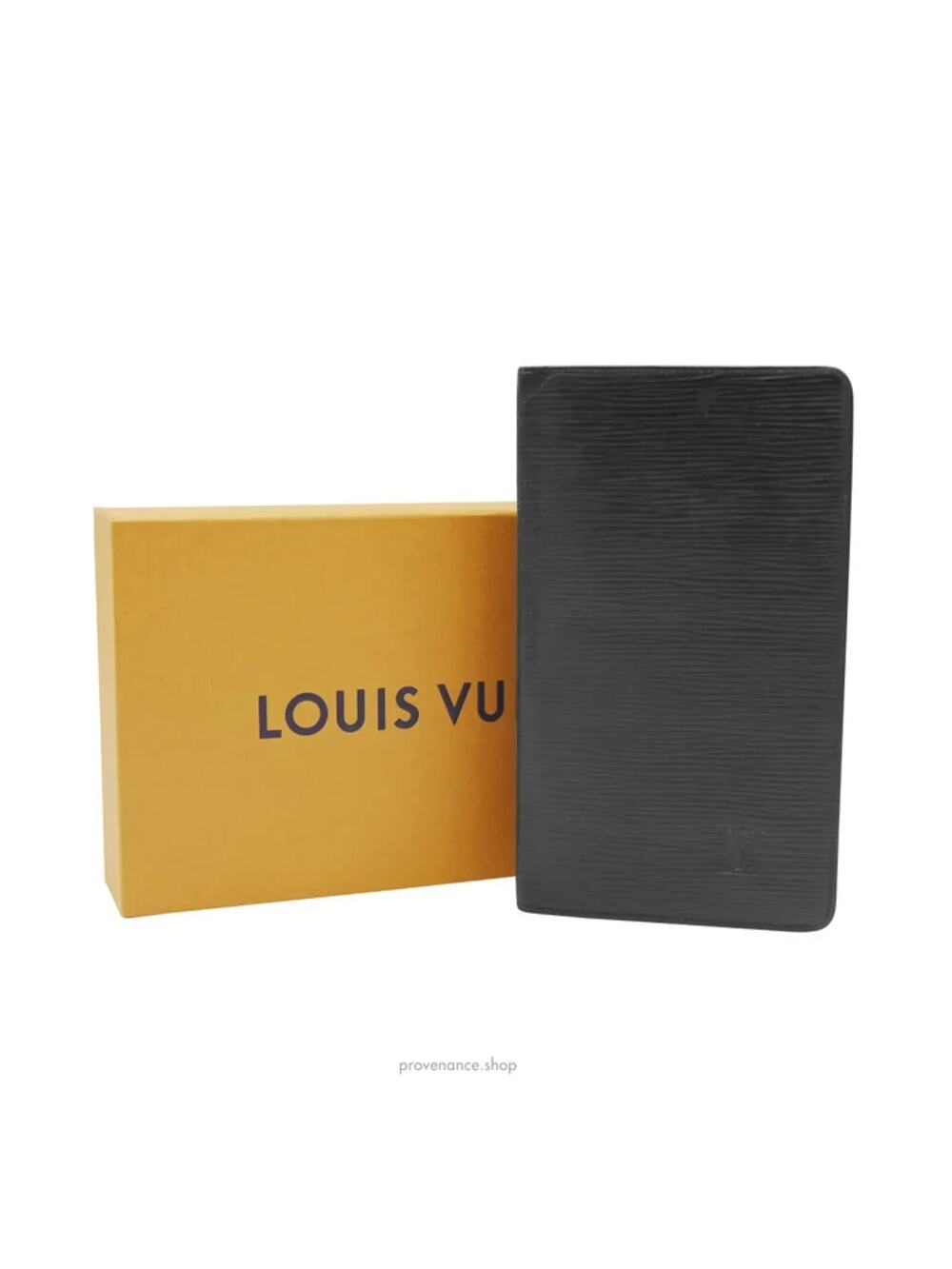 🔴 Louis Vuitton "MALLETIER" Long Wallet - Black Epi Noir Leather